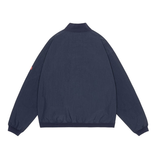 RIB COLLAR NYLON ZIP UP #NAVY [CES30JK14]