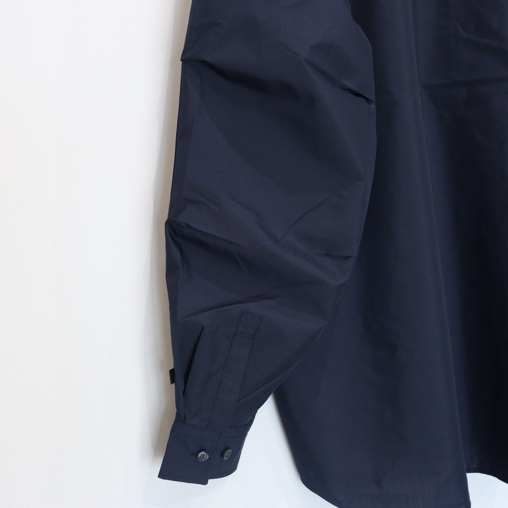 TECH REGULAR COLLAR SHIRT L/S #NAVY [BE-83025W]