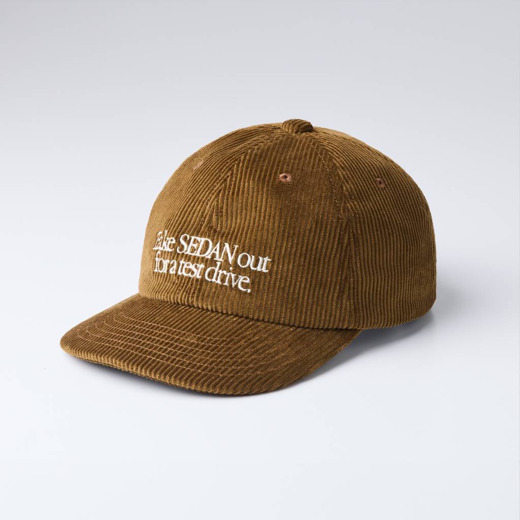 Leather Strap Corduroy Cap #Brown [SD26F-CP05]