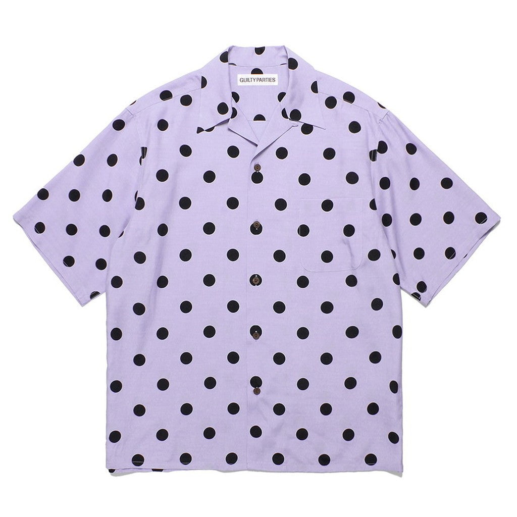 HAWAIIAN SHIRT S/S -TYPE 3- #PURPLE-BLACK [24SS-WMS-HI03]