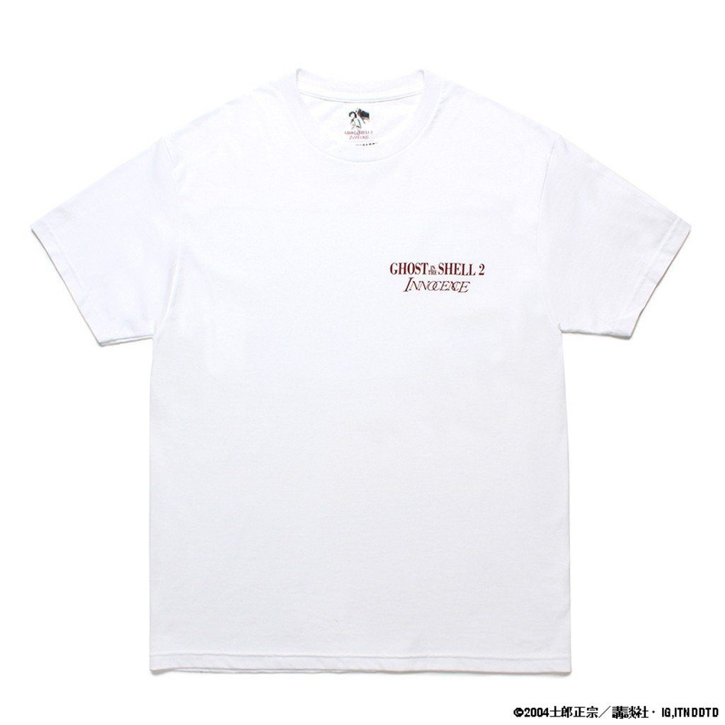 GHOST IN THE SHELL 2 INNOCENCE | CREW NECK T-SHIRT -TYPE 2- #WHITE [INNOCENCE-WM-TEE02]