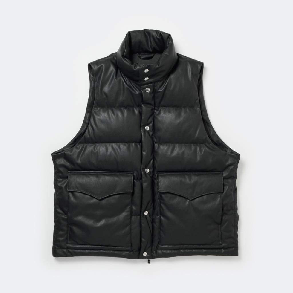 TECH 2WAY SYNTHETIC SKIN DOWN JACKET #BLACK [BW-41025W]