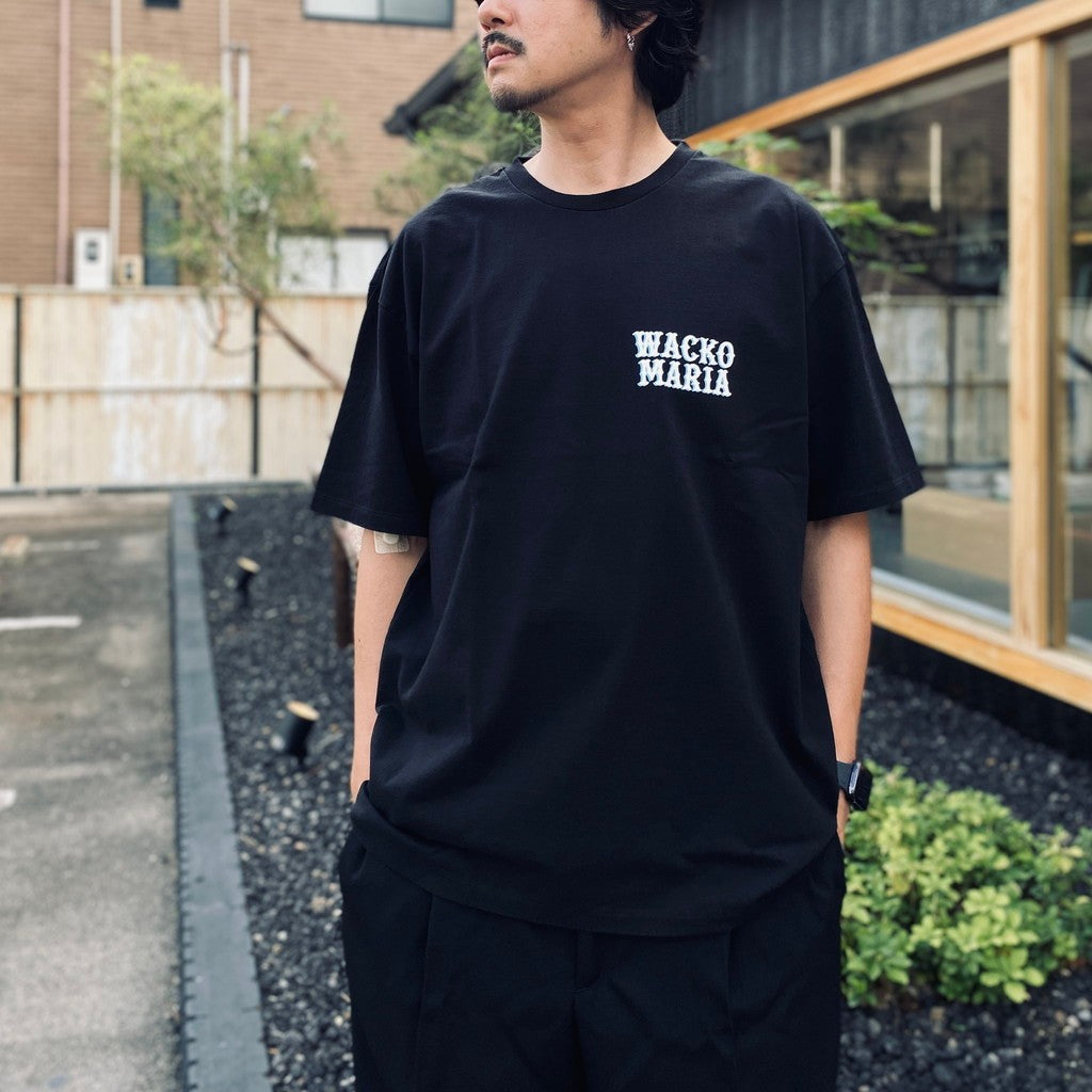 WASHED HEAVY WEIGHT CREW NECK T-SHIRT ( TYPE-7 ) #BLACK [26SS-WMT-WT08]