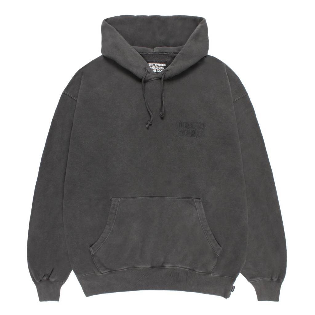 WASHED MIDDLE WEIGHT PULLOVER HOODED SWEAT SHIRT #GRAY [26SS-WMC-SS05]