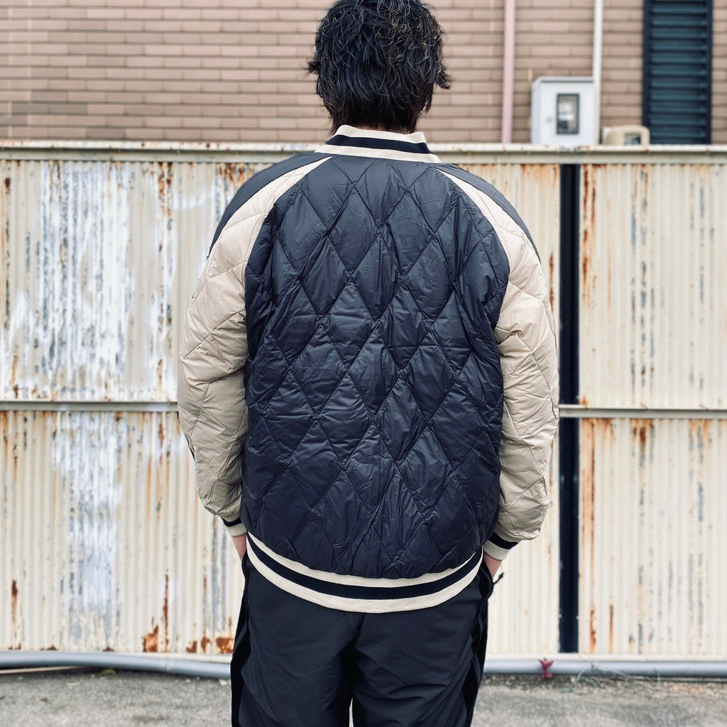 REVERSIBLE 「SKAJAN」 DOWN JACKET #BK×SILVER BGE [TAION-JK04JS]