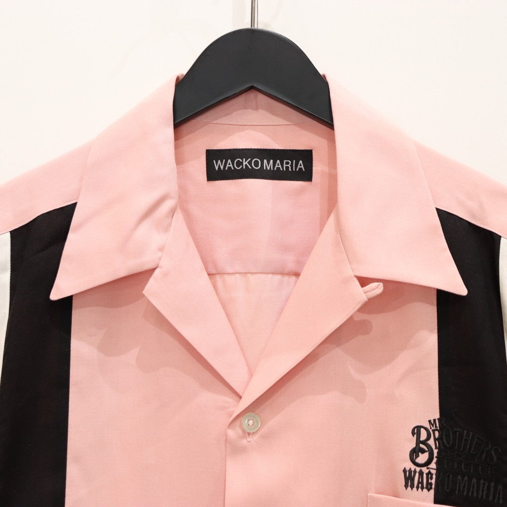 MR BROTHERS CUT CLUB | SWITCHING SHIRT S/S #PINK [MBCC-WM-OC01]