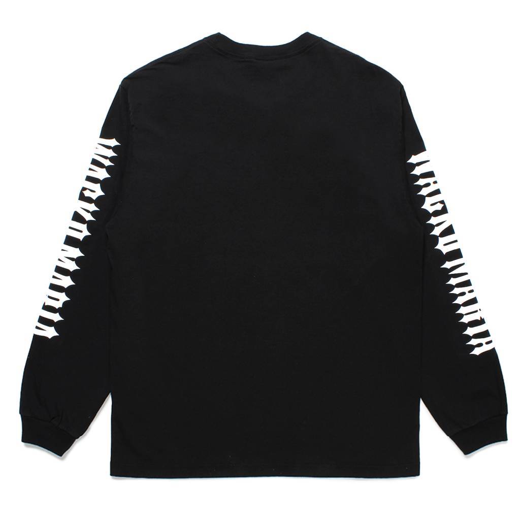 WASHED HEAVY WEIGHT CREW NECK LONG SLEEVE T-SHIRT ( TYPE-1 ) #BLACK [25SS-WMT-LT01]