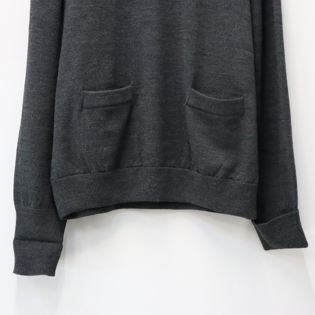 TECH KNIT CREW L/S Brewed Protein #CHARCOAL [BE-70026W]