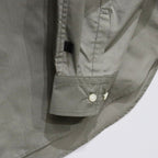 TECH BUTTON DOWN SHIRT L/S #WOLF GRAY [BE-80025]