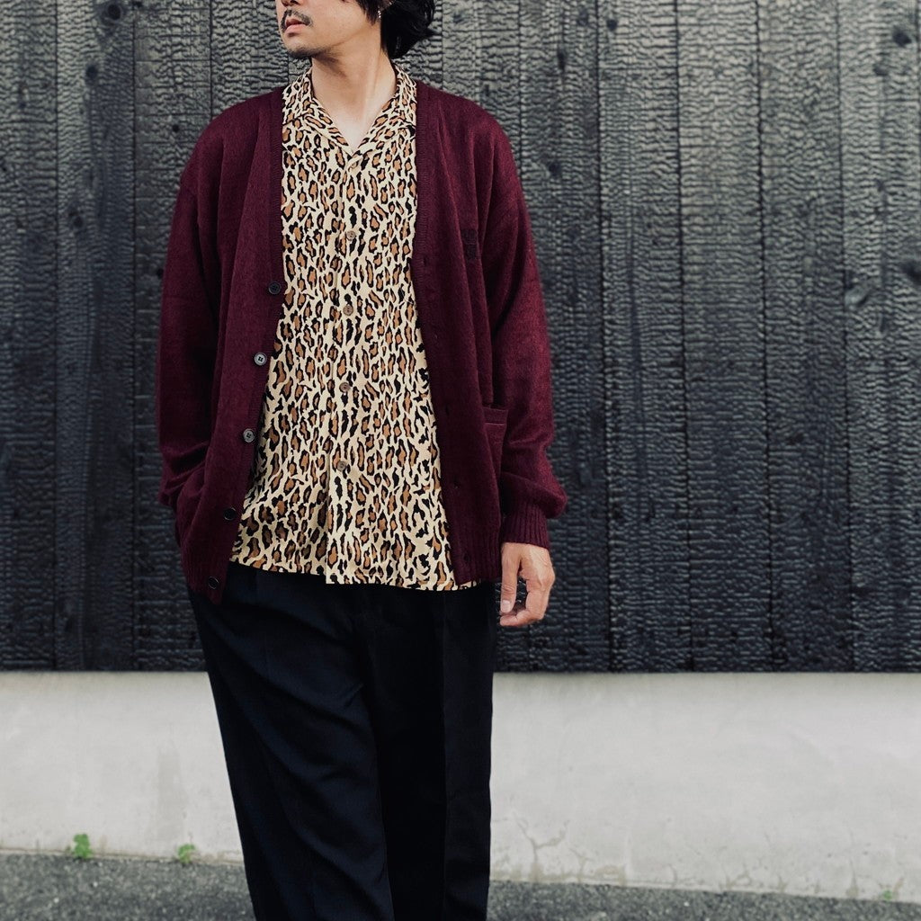 MOHAIR CARDIGAN #BURGUNDY [26FW-WMK-KN09]