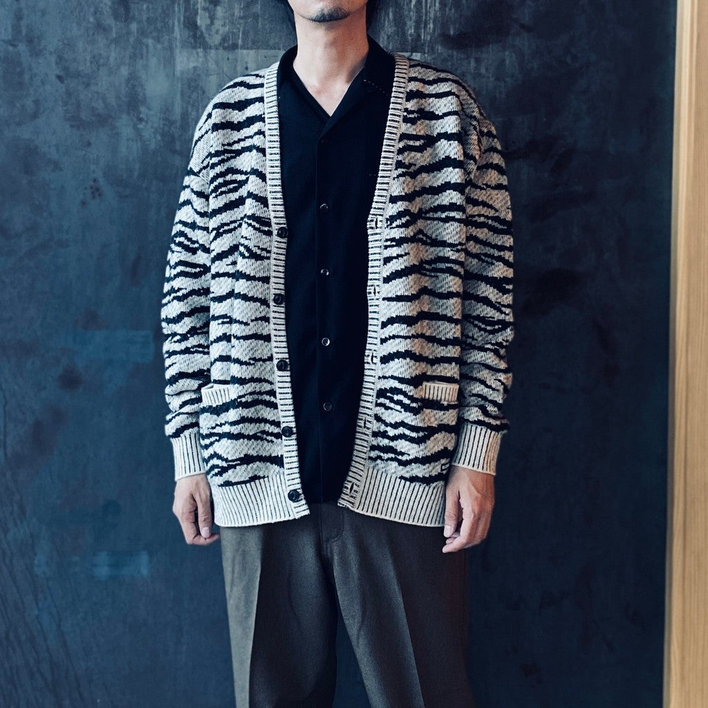 TIGER MOHAIR CARDIGAN #IVORY [25FW-WMK-KN06]