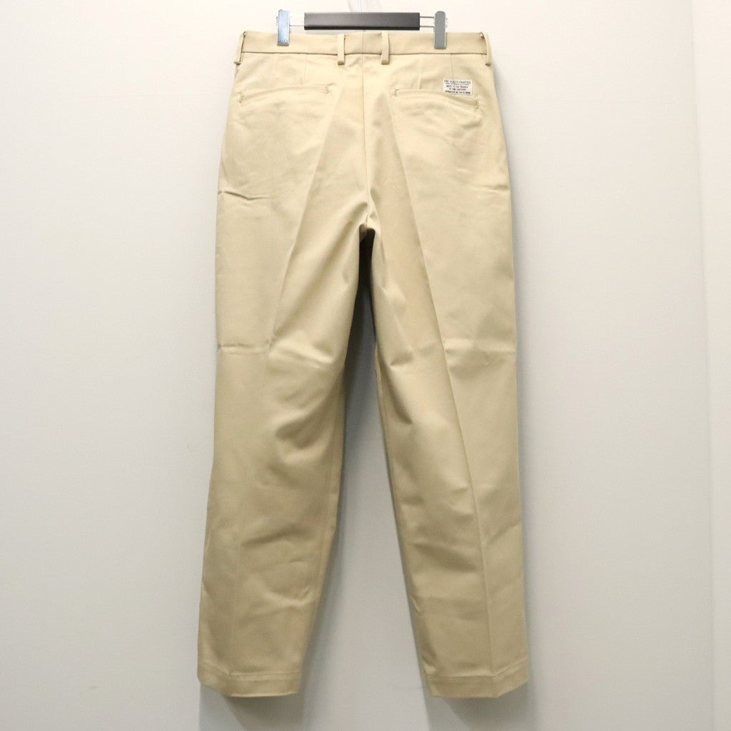 DOUBLE PLEATED CHINO TROUSERS ( TYPE-1 ) #L-BEIGE [26FWE-WMP-PT01]