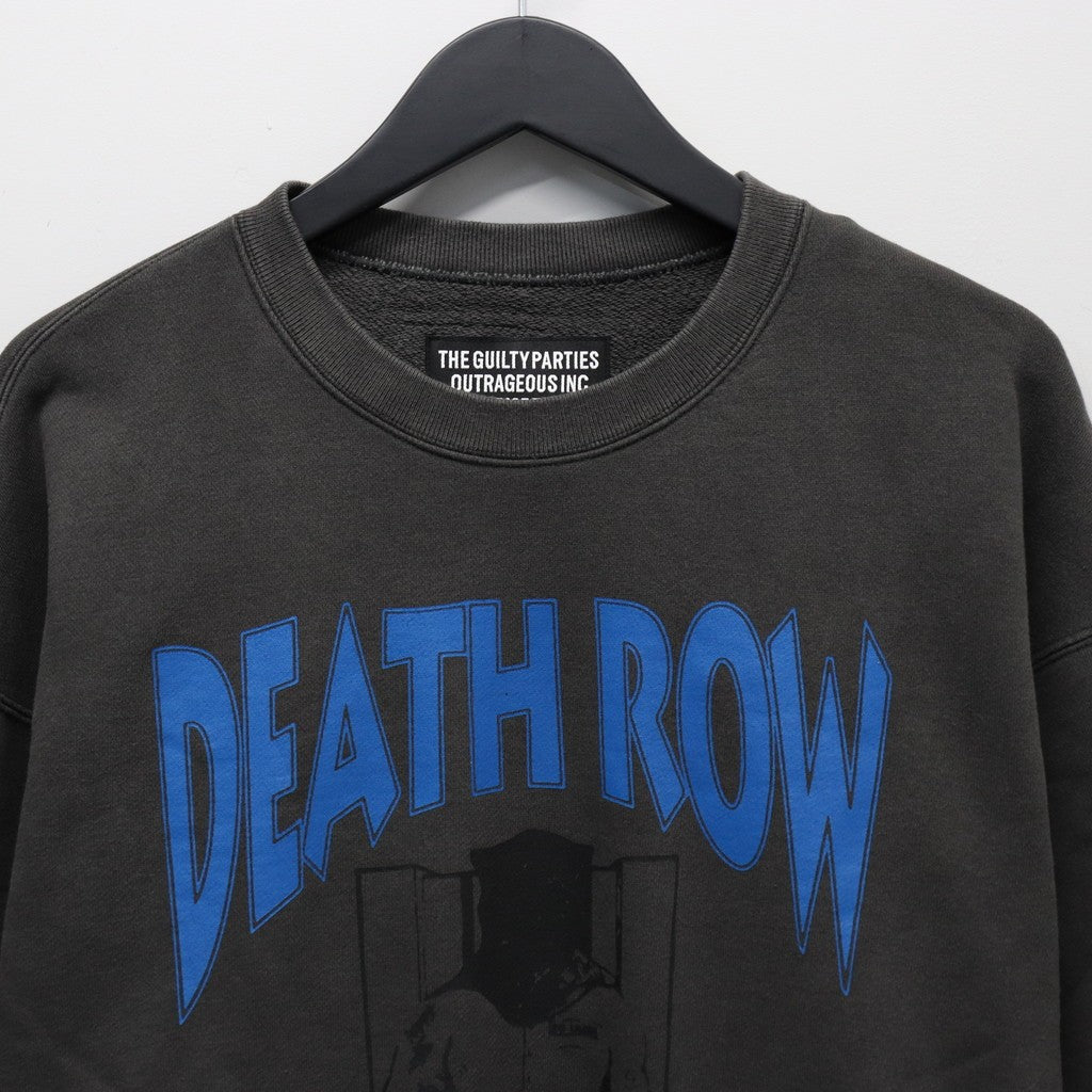 DEATH ROW RECORDS | WASHED MIDDLE WEIGHT CREW NECK SWEAT SHIRT