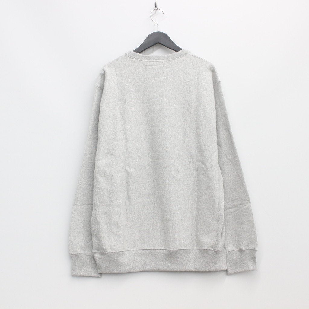 厚重圓領運動衫 - 型號 2- #灰色 [22FWE-WMC-SS04]