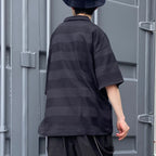 RIDGE BORDER OPEN POLO #Black [SS25-S06]