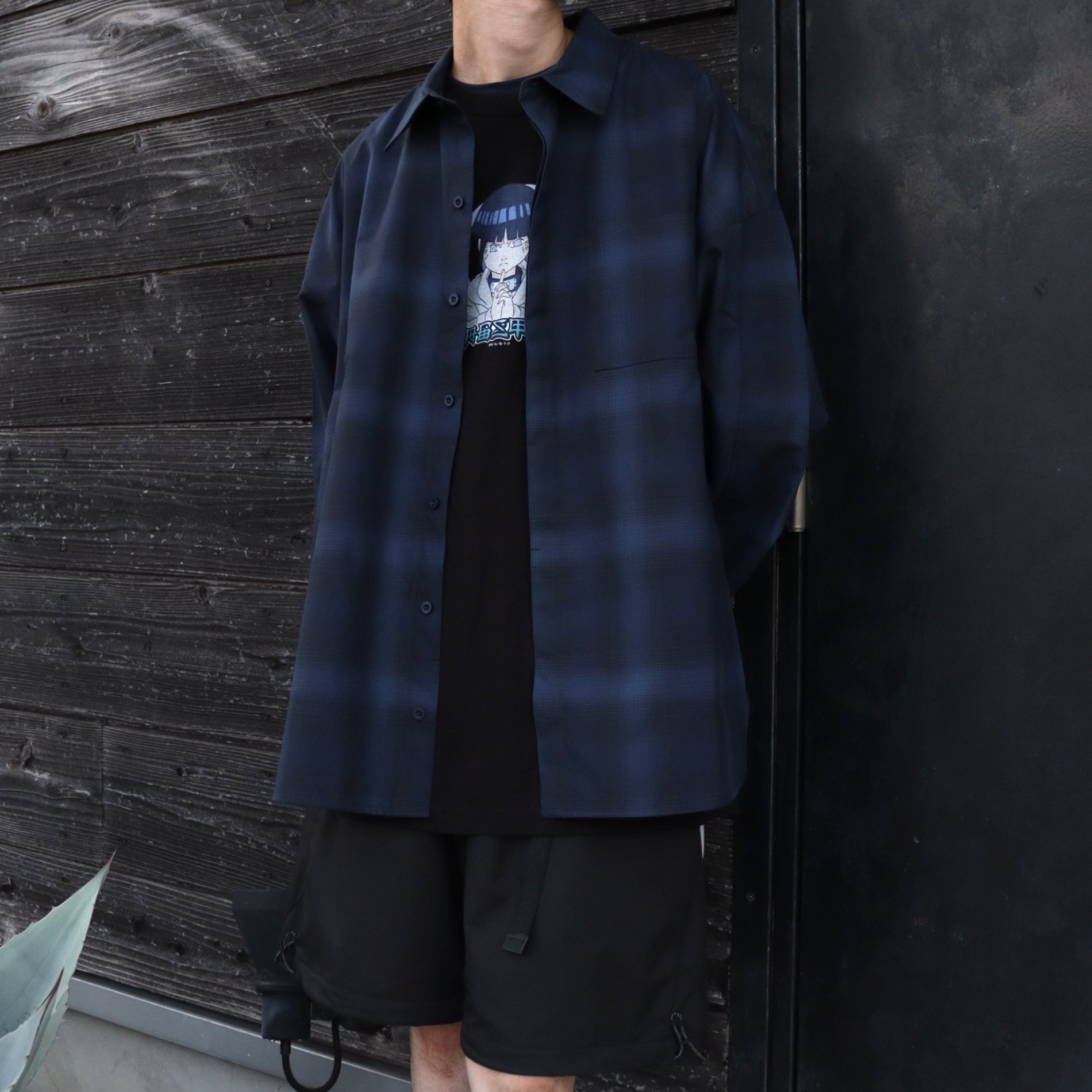 NARUTO | 「HINATA」 S/S TEE #BLACK [25SS-FSxNARUTO-06 / FS1695]