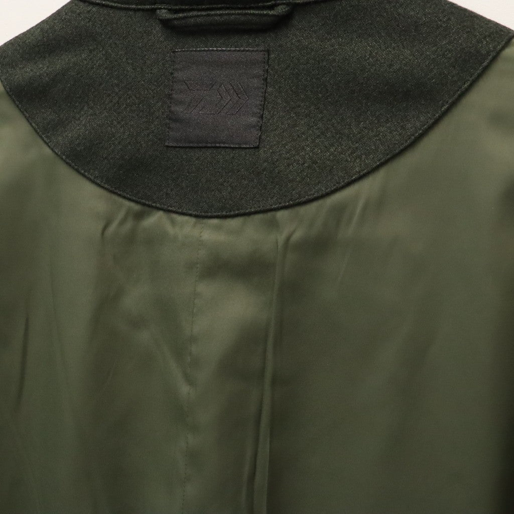 TECH LOOSE 2B JACKET FLANNEL #D.OLIVE [BJ-32026W]