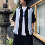 SWITCHING SHIRT S/S ( TYPE-1 ) #L-BLUE [26SS-WMS-OC02]