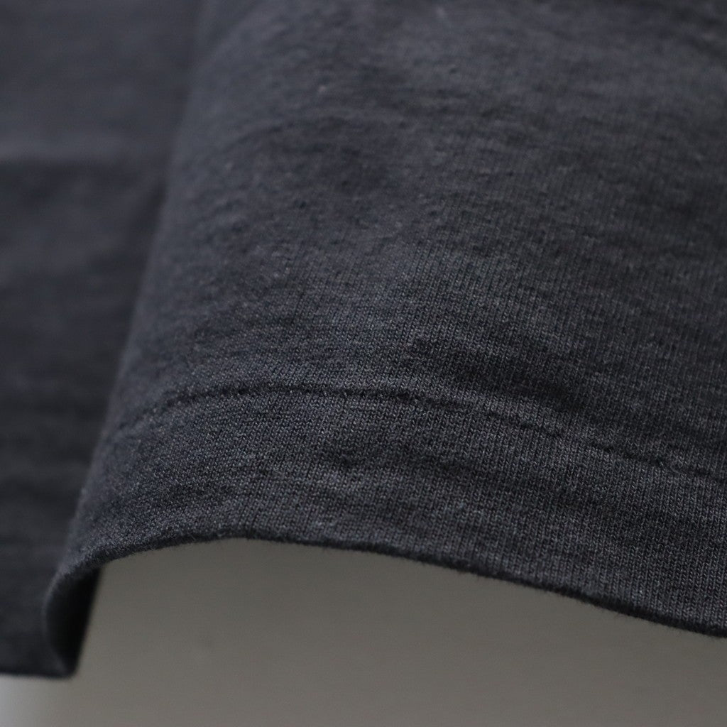 TIM LEHI | WASHED HEAVY WEIGHT CREW NECK T-SHIRT #BLACK [26SS-WMT-WT01]