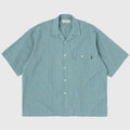 Dobby Plaid Open Collar S/S Shirt #Slate x Grey [SD26S-SH05]