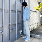 Embroiderd Logo Strech Easy Pants #DEEP BLUE GRAY [CCC-241P004]