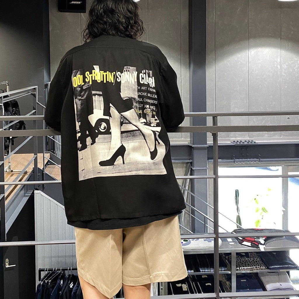 BLUE NOTE | HAWAIIAN SHIRT S/S -TYPE 2- #BLACK [BLUENOTE-WM-HI02]