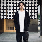 BIO WASHED EASY HOODIE ZIP UP #BLACK [HOD25AWSWEHZU]