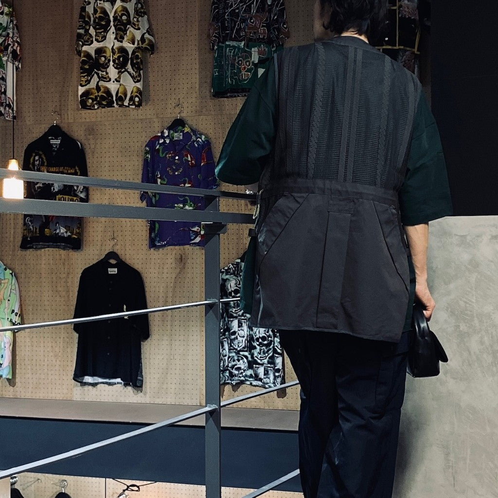 繩網長背心 #CHARCOAL [FSU10241U0001]