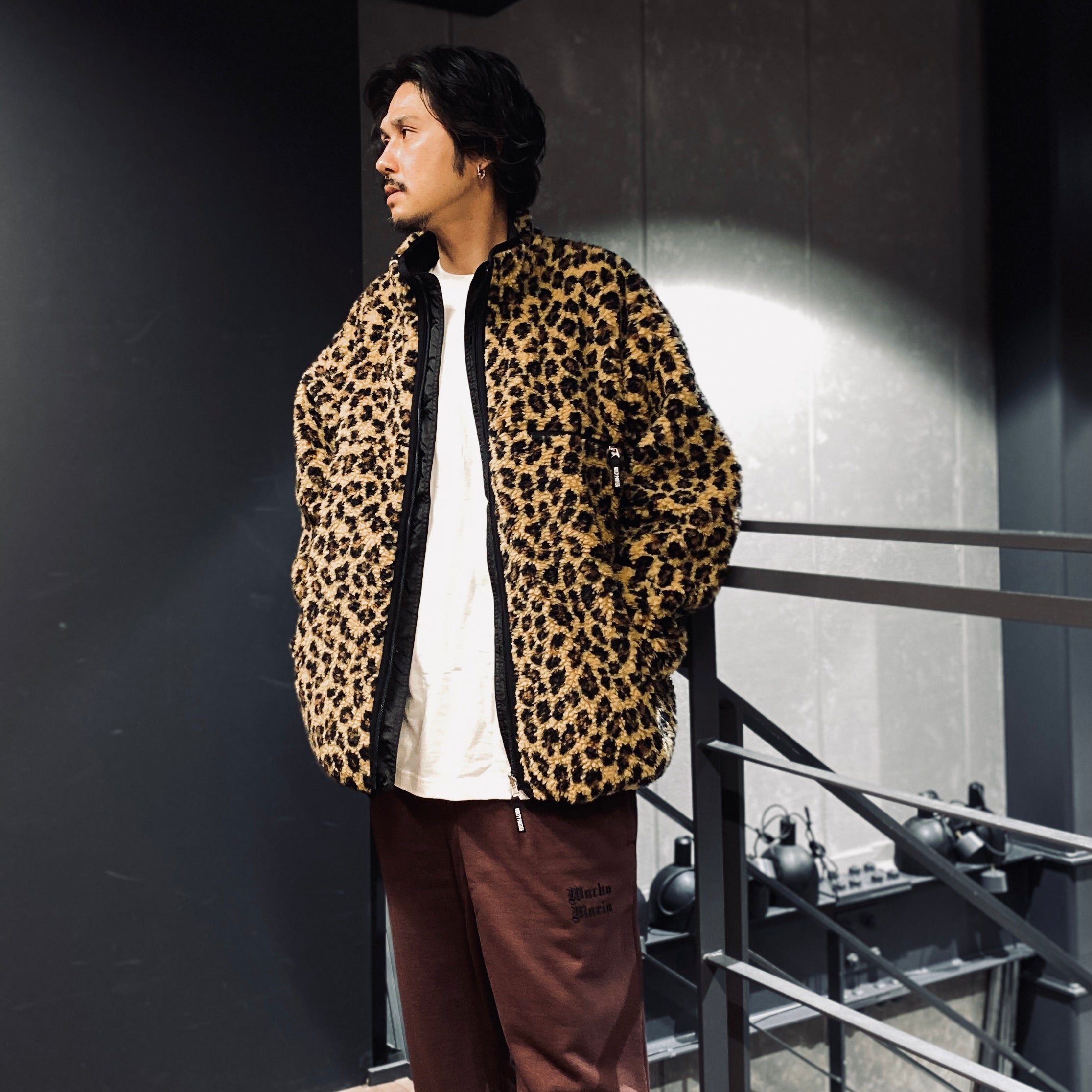 REVERSIBLE LEOPARD BOA JACKET #BEIGE [23FW-WMO-OD06]