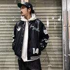 MAJESTIC | VARSITY JACKET #BLACK [23AW-FS-02/FS1281]