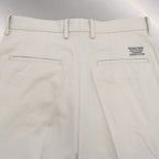 DOUBLE PLEATED CHINO TROUSERS #WHITE [23FW-WMP-PT01]