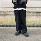 1/2 COTTON PANTS type 2 #Carbon [25f_NEX24-P04]