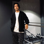 LETTERED CARDIGAN -TYPE 2- #BLACK [23FW-WMK-KN24]