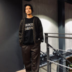 LEOPARD HEAVY MOHAIR CARDIGAN #KHAKI [23FW-WMK-KN15]