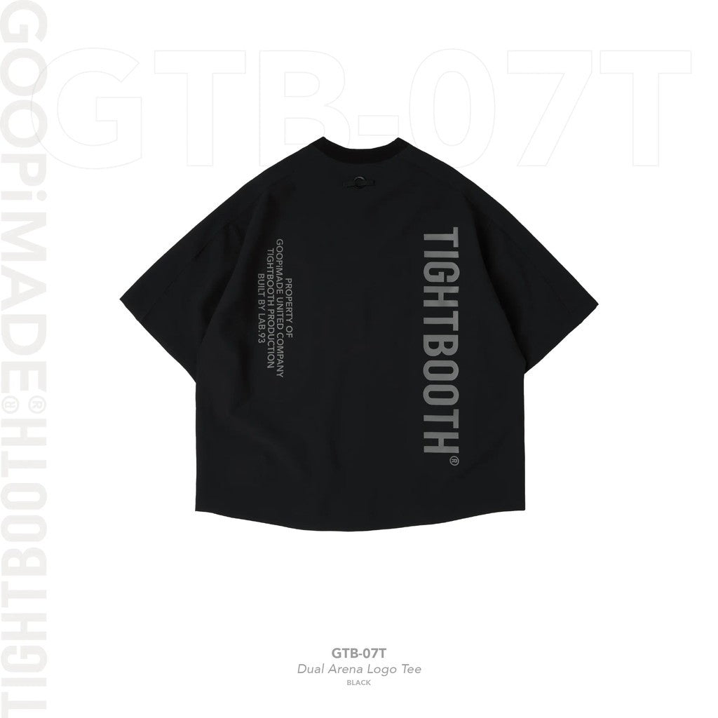 TIGHTBOOTH | 「GTB-07T」 Dual Arena Logo Tee #Black [GOOPI-25AW-OCT-01]
