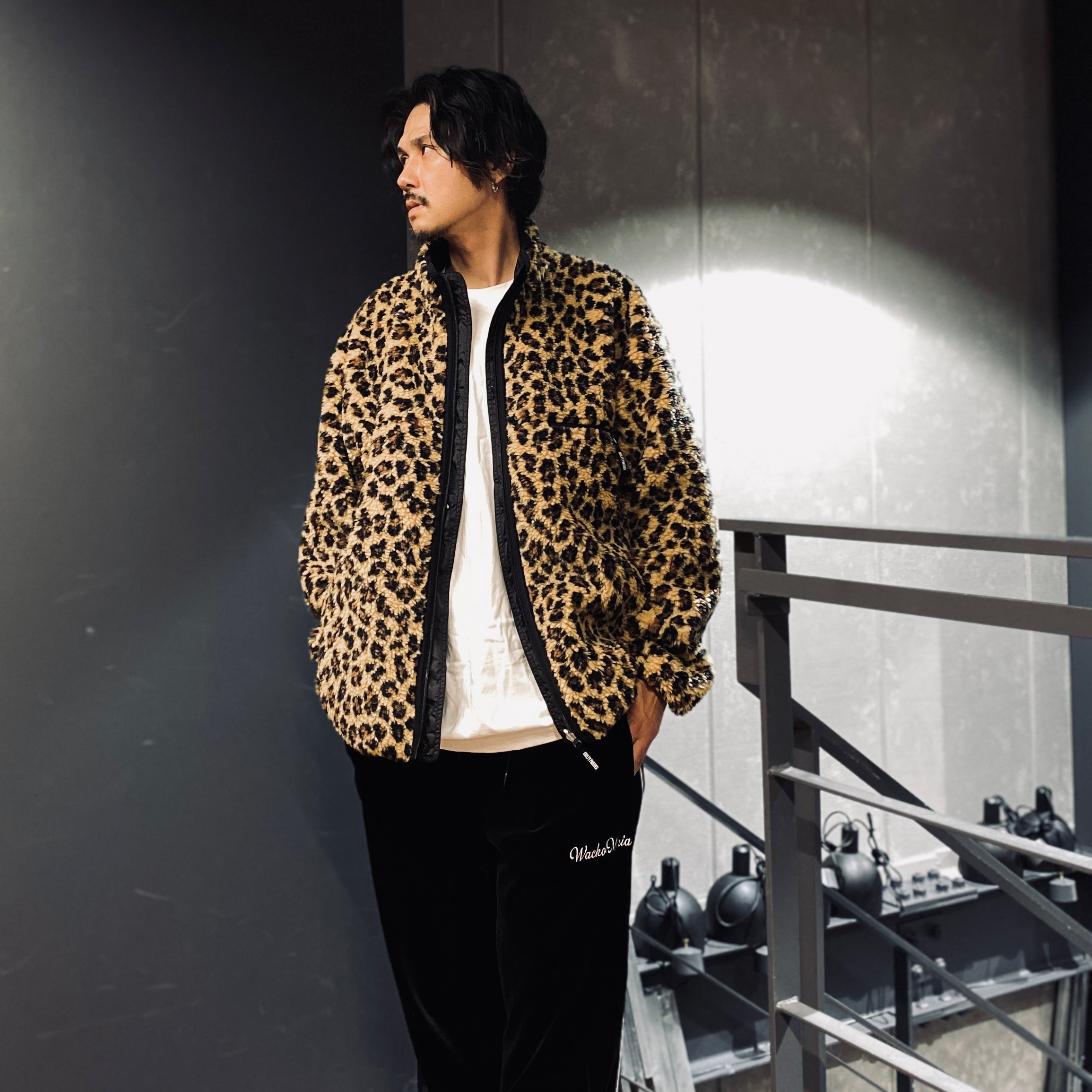 REVERSIBLE LEOPARD BOA JACKET #BEIGE [23FW-WMO-OD06]