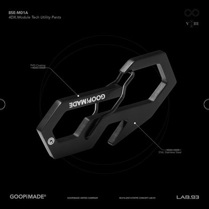 「8SE-M01A」 GOOPiMADE THE 8 Metal Hardware #BLACK [GOOPI-24AW-OCT-04]