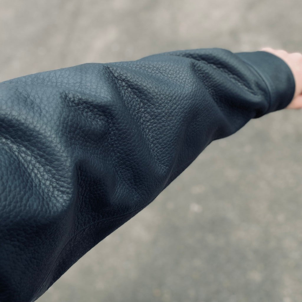 SINGLE RIDERS LEATHER JACKET ( TYPE-2 ) #D-BLUE [26SS-WMO-BL02]