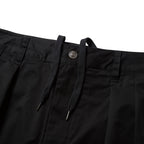 斜紋波西米亞長褲 #黑色 [24SS-B06]