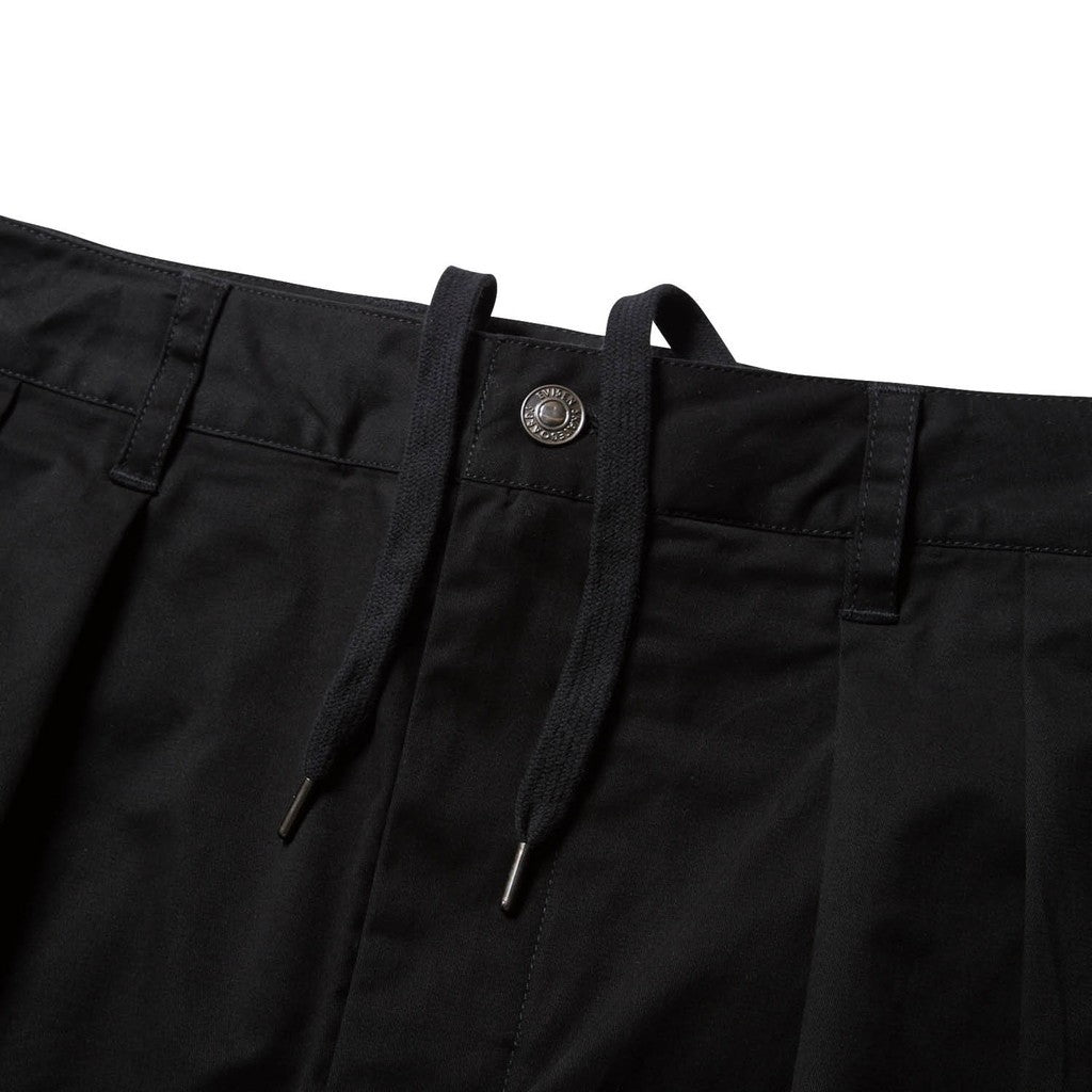 斜紋波西米亞長褲 #黑色 [24SS-B06]