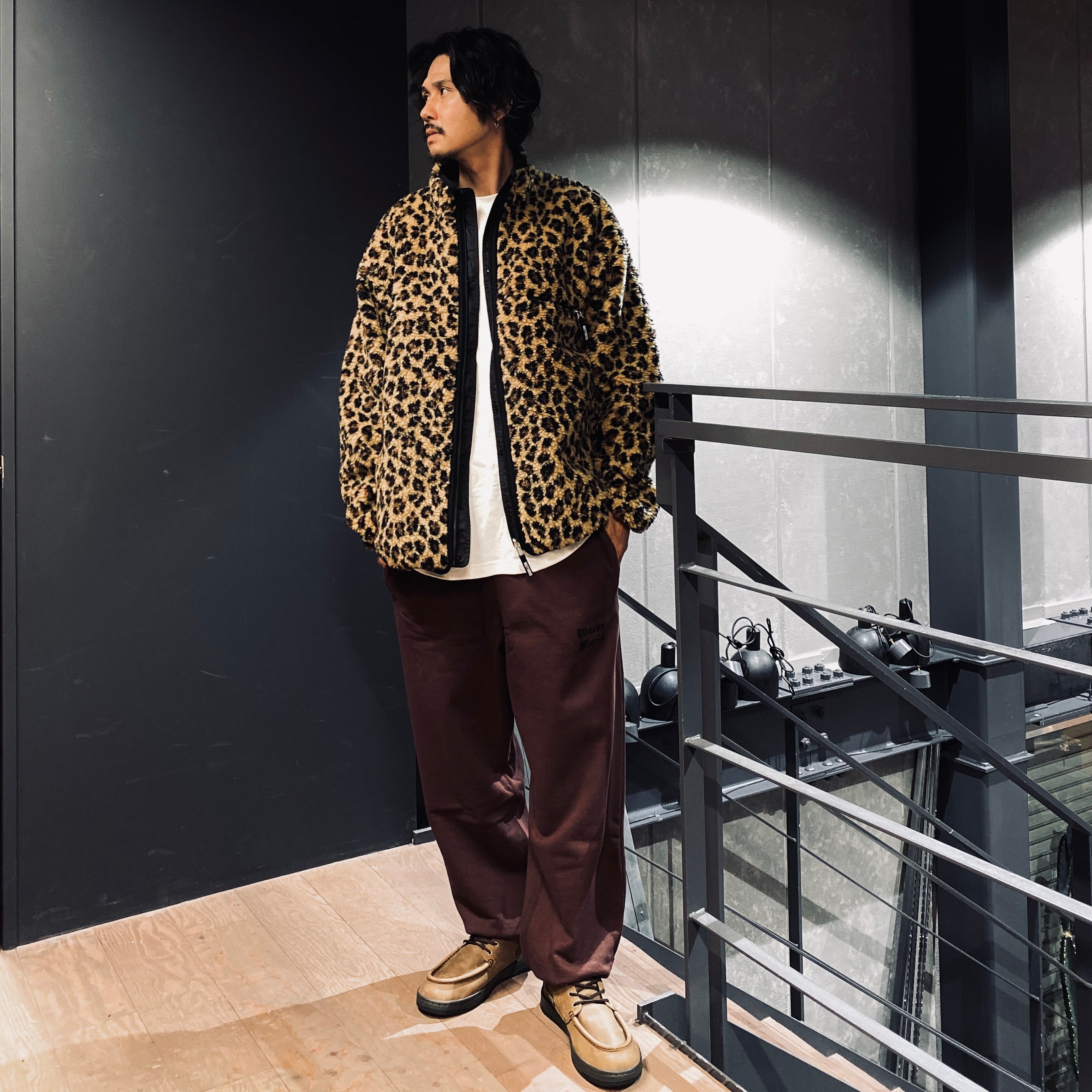 REVERSIBLE LEOPARD BOA JACKET #BEIGE [23FW-WMO-OD06]