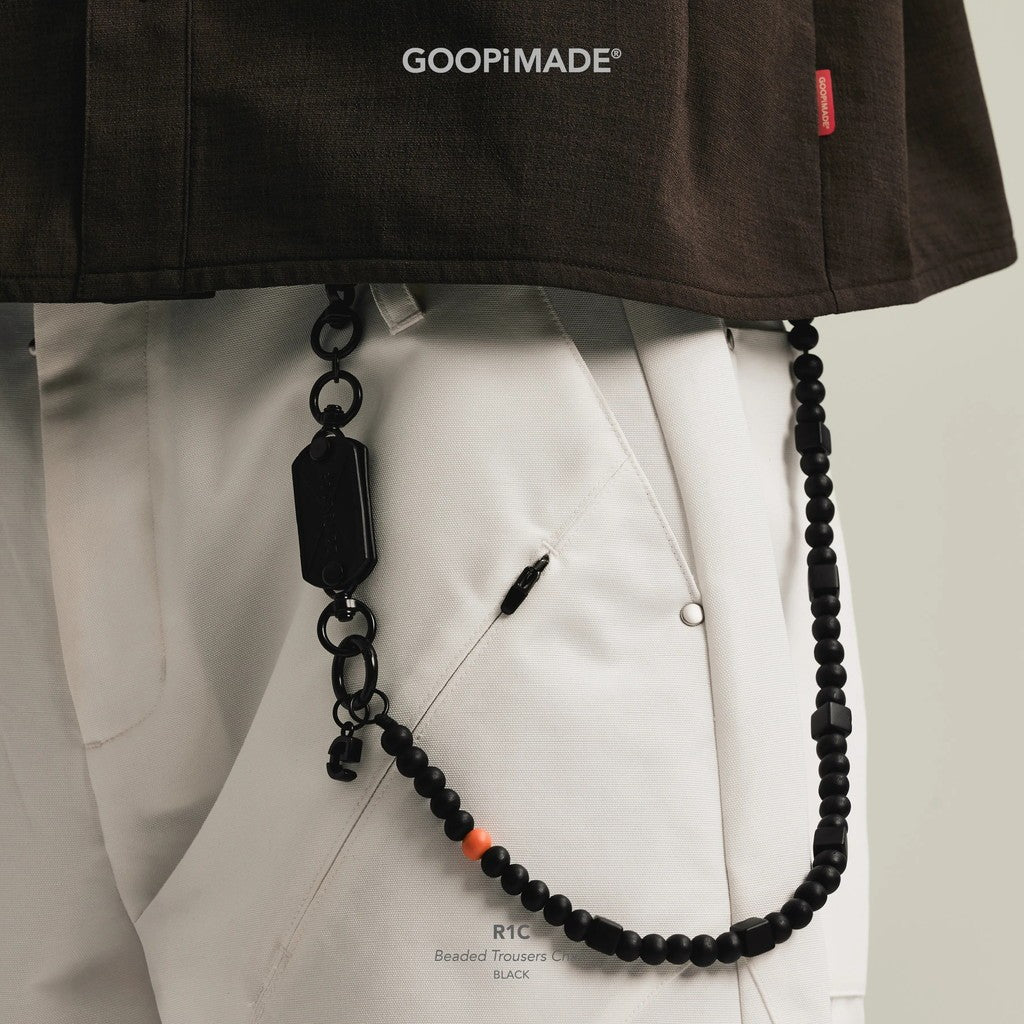 R1C Beaded Trousers Chain #Black [GOOPI-26AW-SEP-04]