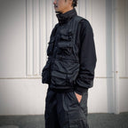 SOLOTEX PIGMENT DYE FEATURE VEST #Black [FPU10251U0001]