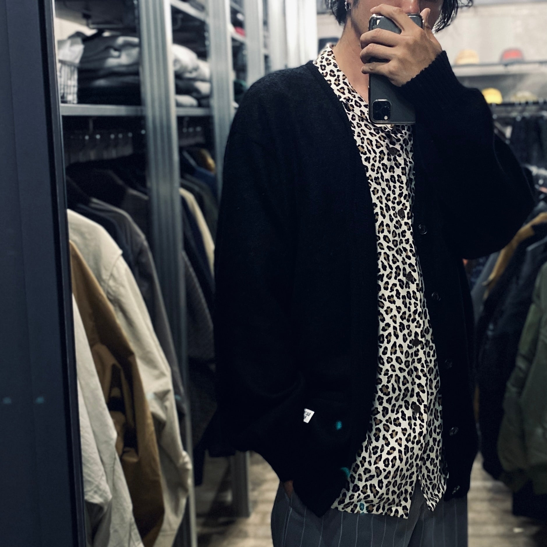 MOHAIR CARDIGAN -TYPE 1- #BLACK [23FW-WMK-KN07] – cocorozashi