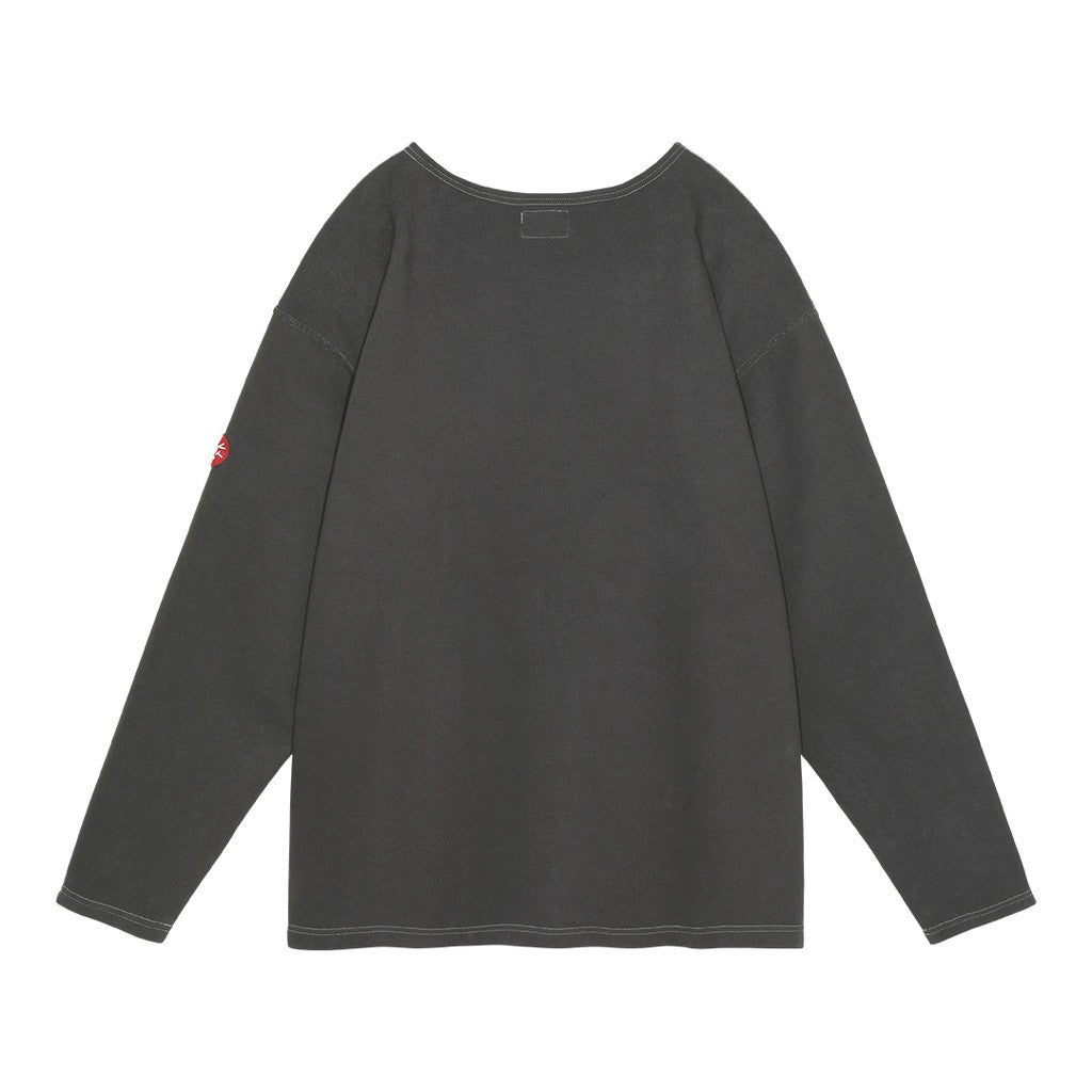 3 COLOUR DBL KNIT BOAT NECK #GREY [CES26CS23]