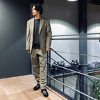 PLEATED TROUSERS -TYPE 2- #GRAY [23FW-WMP-TR05]