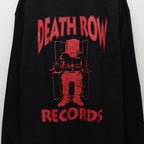 死囚唱片公司 | 水洗重磅圓領長袖T卹 #黑色 [DEATHROW-WM-LT01]