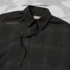 "GSR-01" 雙層寬鬆襯衫（淺色）#午夜 [GOOPI-24AW-SEP-01]