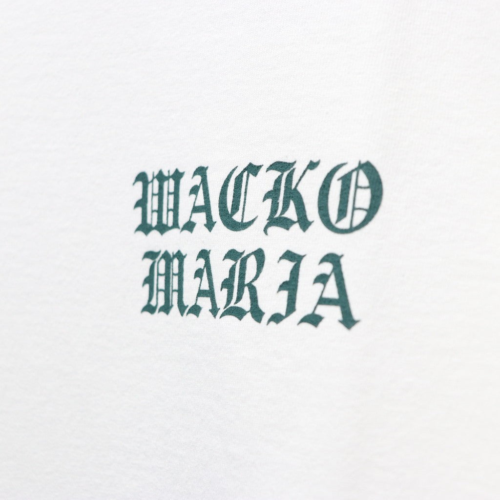 WASHED HEAVY WEIGHT CREW NECK T-SHIRT ( TYPE-2 ) #WHITE/GREEN [26SSE-WMT-WT02]
