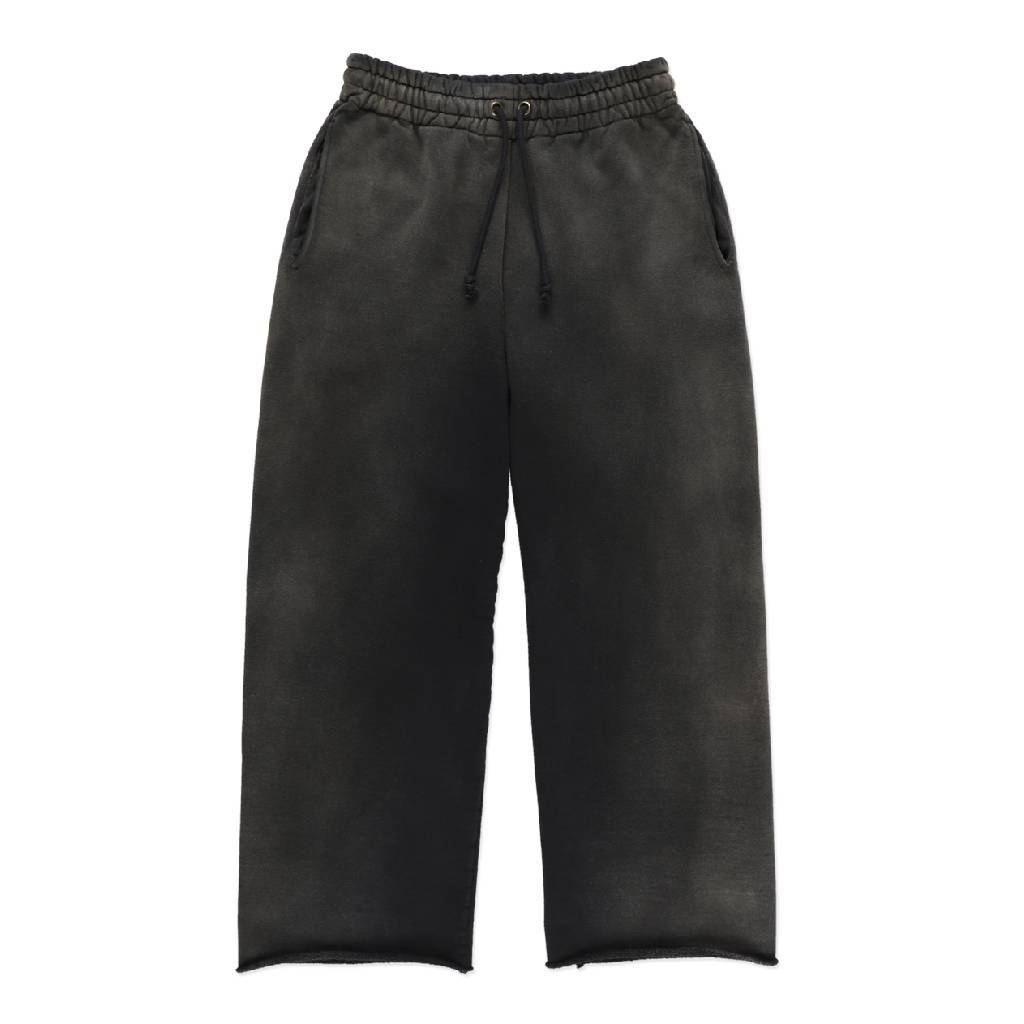 WEATHERED SWEAT PANTS - BLACK #BLACK [BWU-WSPB]